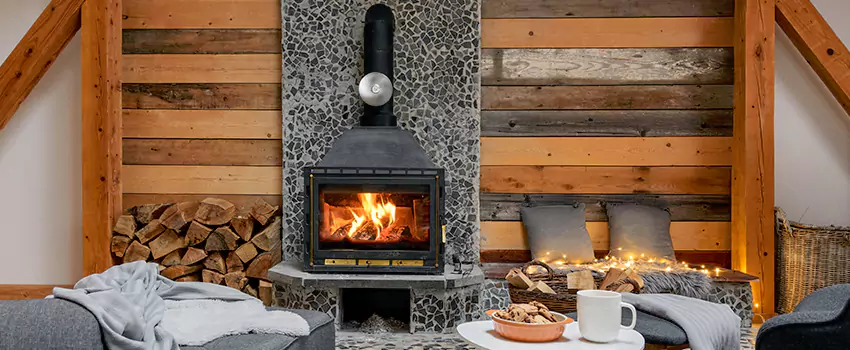 Thelin Hearth Products Direct Vent Gas Stove Fireplace Inspection in West Allis, Wisconsin